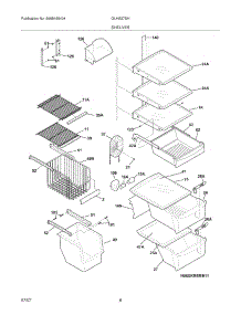 09 - Shelves parts for Frigidaire Refrigerator GLHS37EHSB3 from AppliancePartsPros.com