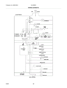 22 - Wiring Schematic parts for Frigidaire Refrigerator GLHS38EGW0 from AppliancePartsPros.com