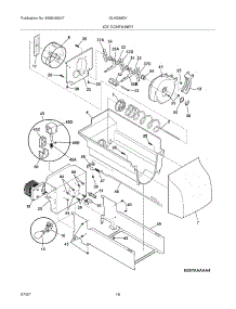 17 - Ice Container parts for Frigidaire Refrigerator GLHS39EHB2 from AppliancePartsPros.com
