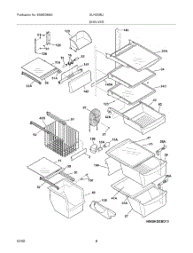09 - Shelves parts for Frigidaire Refrigerator GLHS39EJPB0 from AppliancePartsPros.com