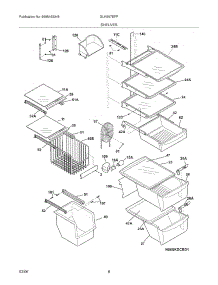 09 - Shelves parts for Frigidaire Refrigerator GLHS67EFPW1 from AppliancePartsPros.com