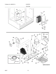 13 - System parts for Frigidaire Refrigerator GLHS67EHW1 from AppliancePartsPros.com