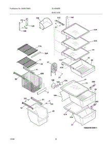 09 - Shelves parts for Frigidaire Refrigerator GLHS66EEQ9 from AppliancePartsPros.com