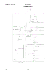 20 - Wiring Schematic parts for Frigidaire Refrigerator GLHS66EESBA from AppliancePartsPros.com