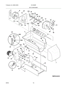17 - Ice Container parts for Frigidaire Refrigerator GLHS66EEW3 from AppliancePartsPros.com