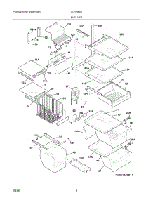 09 - Shelves parts for Frigidaire Refrigerator GLHS68EEPB7 from AppliancePartsPros.com