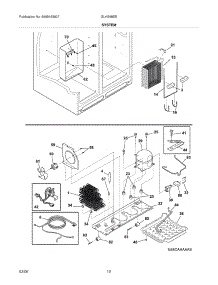 13 - System parts for Frigidaire Refrigerator GLHS68EEB6 from AppliancePartsPros.com