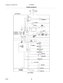 22 - Wiring Schematic parts for Frigidaire Refrigerator GLHS68EGPW2 from AppliancePartsPros.com