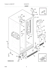 07 - Cabinet parts for Frigidaire Refrigerator GHSC239TDS3 from AppliancePartsPros.com