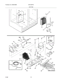 13 - System parts for Frigidaire Refrigerator GHSC39ETEW0 from AppliancePartsPros.com