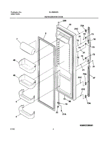 05 - Refrigerator Door parts for Frigidaire Refrigerator GLHS264ZAW3 from AppliancePartsPros.com