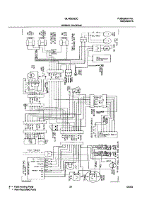 21 - Wiring Diagram parts for Frigidaire Refrigerator GLHS239ZCB0 from AppliancePartsPros.com