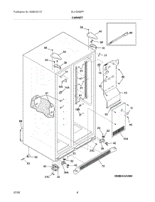 07 - Cabinet parts for Frigidaire Refrigerator GLHS269FPW0 from AppliancePartsPros.com