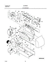 17 - Ice Container parts for Frigidaire Refrigerator GLHS280ZAB4 from AppliancePartsPros.com