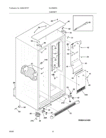 07 - Cabinet parts for Frigidaire Refrigerator GLHS68EGSB1 from AppliancePartsPros.com