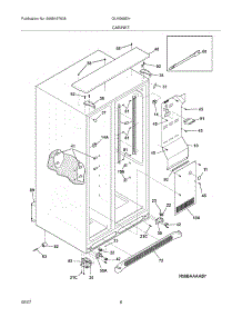 07 - Cabinet parts for Frigidaire Refrigerator GLHS69EHPB2 from AppliancePartsPros.com