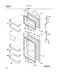 03 - Door parts for Frigidaire Refrigerator GLHT184RAQ2 from AppliancePartsPros.com