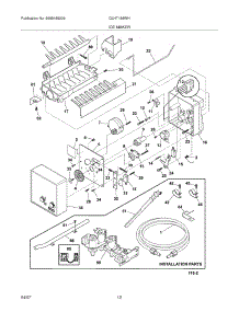 11 - Ice Maker parts for Frigidaire Refrigerator GLHT188WHB2 from AppliancePartsPros.com