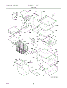 09 - Shelves parts for Frigidaire Refrigerator GLHS68EFW2 from AppliancePartsPros.com