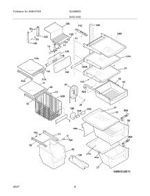 09 - Shelves parts for Frigidaire Refrigerator GLHS68EGPB9 from AppliancePartsPros.com