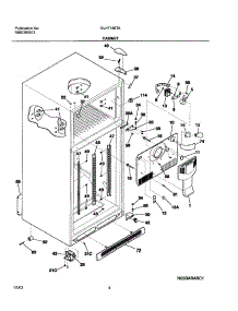 05 - Cabinet parts for Frigidaire Refrigerator GLHT186TAW6 from AppliancePartsPros.com