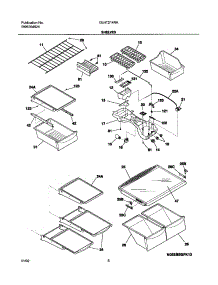 07 - Shelves parts for Frigidaire Refrigerator GLHT214RAW2 from AppliancePartsPros.com