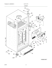 05 - Cabinet parts for Frigidaire Refrigerator GLHT214THQ0 from AppliancePartsPros.com