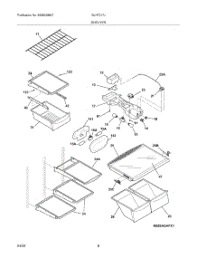 07 - Shelves parts for Frigidaire Refrigerator GLHT217JPB0 from AppliancePartsPros.com