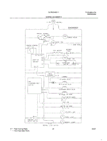 21 - Wiring Schematic parts for Frigidaire Refrigerator GLRS234ZAQ1 from AppliancePartsPros.com