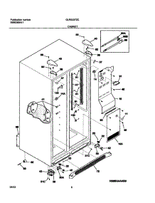 07 - Cabinet parts for Frigidaire Refrigerator GLRS237ZCQ0 from AppliancePartsPros.com