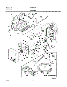 19 - Ice Maker parts for Frigidaire Refrigerator GLRS237ZAQ6 from AppliancePartsPros.com