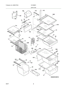 09 - Shelves parts for Frigidaire Refrigerator GLHS69EHPW2 from AppliancePartsPros.com