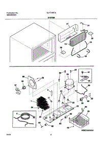 09 - System parts for Frigidaire Refrigerator GLHT186TAQ6 from AppliancePartsPros.com