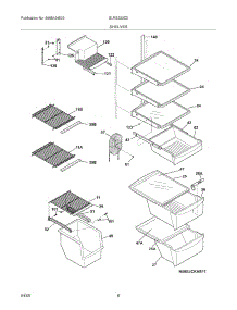 09 - Shelves parts for Frigidaire Refrigerator GLRS233ZDW4 from AppliancePartsPros.com