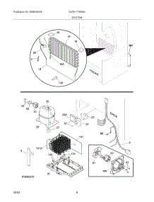 07 - System parts for Frigidaire Refrigerator GLRH1779GW4 from AppliancePartsPros.com