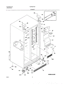 07 - Cabinet parts for Frigidaire Refrigerator GLRS237ZAB0 from AppliancePartsPros.com
