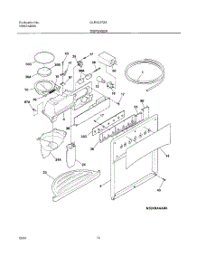 15 - Ice & Water Dispenser parts for Frigidaire Refrigerator GLRS237ZAB1 from AppliancePartsPros.com