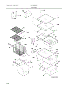 09 - Shelves parts for Frigidaire Refrigerator GLHS36EESB7 from AppliancePartsPros.com