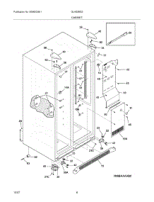07 - Cabinet parts for Frigidaire Refrigerator GLHS38EGPB6 from AppliancePartsPros.com