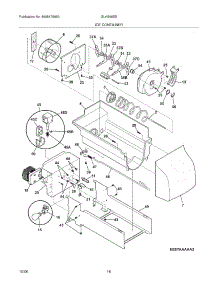 17 - Ice Container parts for Frigidaire Refrigerator GLHS66EEW9 from AppliancePartsPros.com
