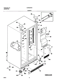 07 - Cabinet parts for Frigidaire Refrigerator GLRS237ZAQ7 from AppliancePartsPros.com