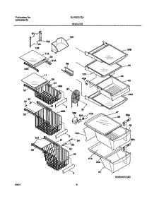 09 - Shelves parts for Frigidaire Refrigerator GLRS237ZAW2 from AppliancePartsPros.com