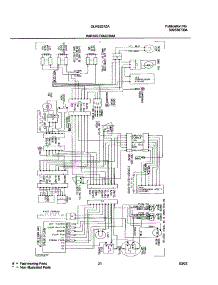 21 - Wiring Diagram parts for Frigidaire Refrigerator GLRS237ZAQ7 from AppliancePartsPros.com