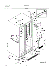 07 - Cabinet parts for Frigidaire Refrigerator GLRS237ZAQ5 from AppliancePartsPros.com
