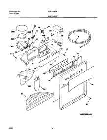 15 - Dispenser parts for Frigidaire Refrigerator GLRS264ZAB4 from AppliancePartsPros.com