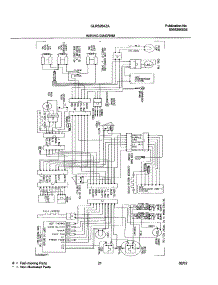 21 - Wiring Diagram parts for Frigidaire Refrigerator GLRS264ZAB6 from AppliancePartsPros.com
