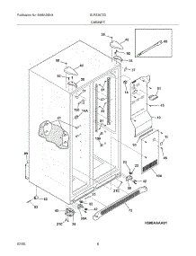 07 - Cabinet parts for Frigidaire Refrigerator GLRS267ZDB4 from AppliancePartsPros.com