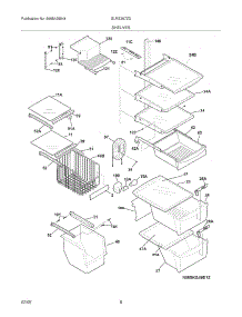 09 - Shelves parts for Frigidaire Refrigerator GLRS267ZDB4 from AppliancePartsPros.com