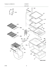 09 - Shelves parts for Frigidaire Refrigerator GLRS64ZEB0 from AppliancePartsPros.com