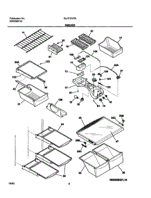 07 - Shelves parts for Frigidaire Refrigerator GLHT216TAB4 from AppliancePartsPros.com